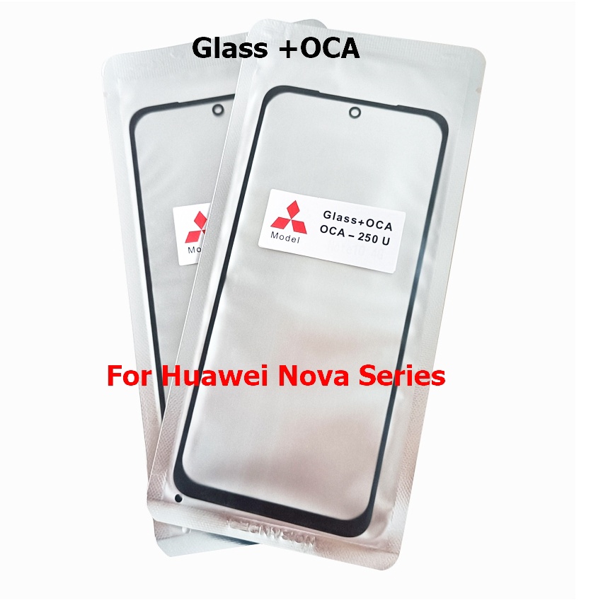 10Pcs GLASS +OCA LCD Screen Front Outer Lens For Huawei Nova 2S 3 3i 4 4e 5 5i 5T 5z 6 7 7i 8 8i 8 9