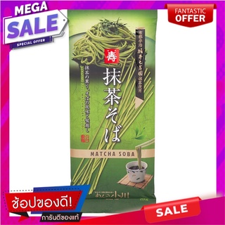 โอกาวะเส้นโซบะแห้งกลิ่นชาเขียว 200กรัม Ogawa Dried Soba Noodles, Green Tea Flavor 200g.