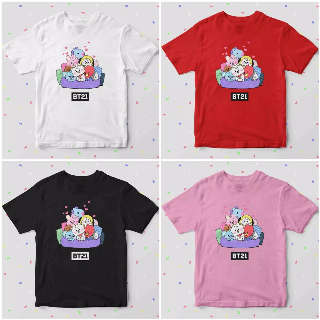 Children& 39;S CLOTHES CHARACTER BT221 BTS CHILDREN& 39;S เสื้อยืด BT221 BTS