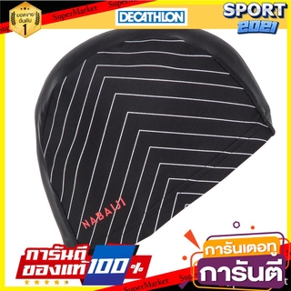 หมวกว่ายน้ำผ้าตาข่ายพิมพ์ลายรูปตัววีขนาด L (สีดำ) Mesh V-shape swimming cap, size L (black)