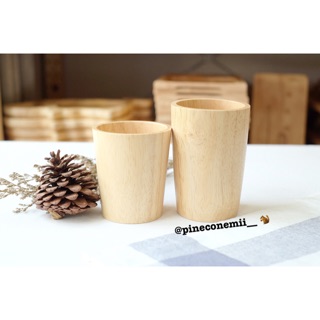 แก้วไม้ wood cup (เล็ก/ใหญ่)