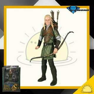 THE LORD OF THE RINGS : Legolas Deluxe Action Figure With Sauron Parts