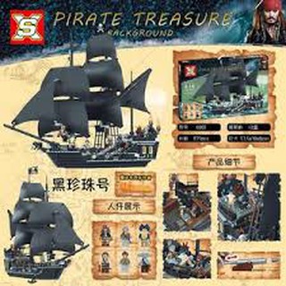 ชุดตัวต่อ SXุ6002 Pirates of the Caribbean Black Pearl Ship จำนวน 875 ชิ้น