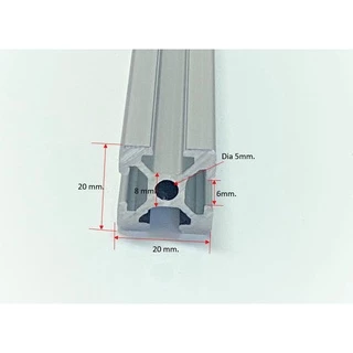 Aluminium Profile 20x20 อลูมิเนียมโปรไฟล์ ราคาถูก งานอลูมิเนียม DIY