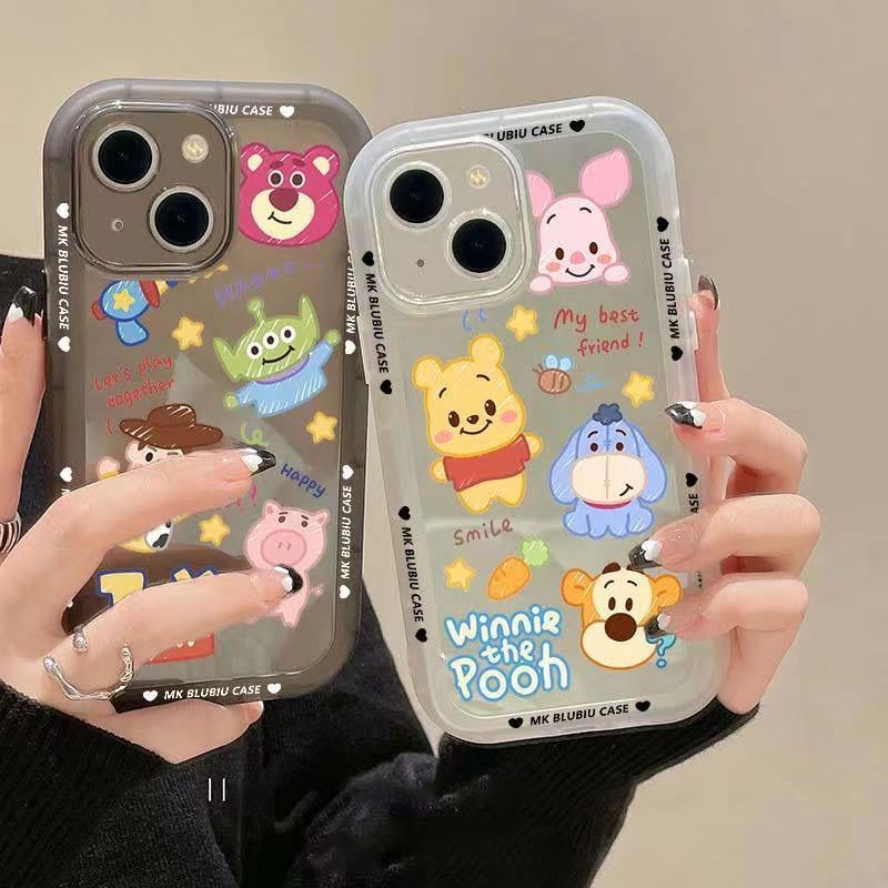 เคสซิลิโคนนิ่ม แบบใส ลายหมีพูห์ สําหรับ Iphone 13 xs Max XR xs gggr