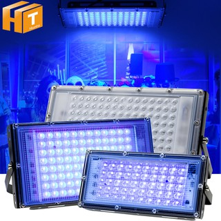 หลอดไฟ Led UV 50W 100W 150W Floodlight 220 โวลต์ อัลตราไวโอเลต กันน้ํา พร้อมปลั๊ก สําหรับปาร์ตี้ฮาโลวีน