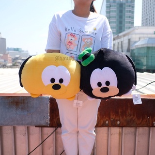 หมอนอิง หน้า Pluto พลูโต &amp; Goofy กูฟฟี่ Tsum Tsum ซูมซูม นุ่มนิ่ม 12นิ้ว Mickey Mouse มิกกี้เม้า มิกกี้เม้าส์ ซูม ซูม