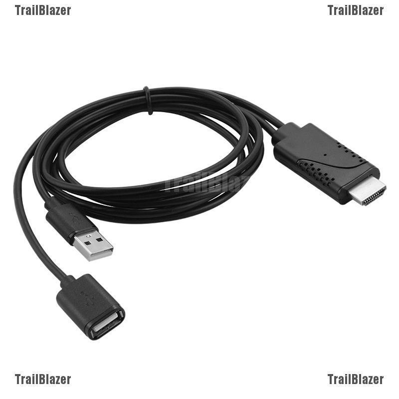 Tb 2 in 1 อะแดปเตอร์สายเคเบิ้ล USB Female to HDMI Male HDTV สําหรับ IOS Android