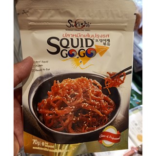 ecook ปลาหมึก เส้น ปรุงรส hisupa g sukishi squid go go seasoning 70g