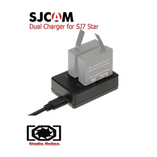 SJCAM DUAL-SLOT CHARGER FOR SJ7 Star แท่นชาร์จคู่ SJ มีประกัน