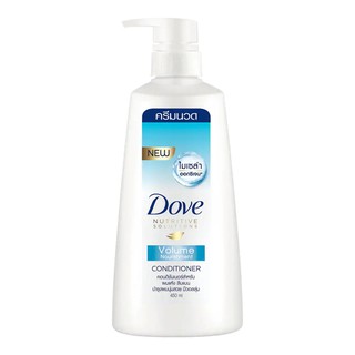 🔥The Best!! โดฟ ครีมนวด วอลลุ่ม นูริชเมนท์ สีฟ้า 450 มล. Dove Conditioner Volume 450 ml