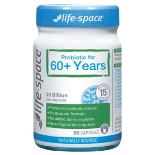 Life Space Probiotic For 60+ Years 60 Capsules