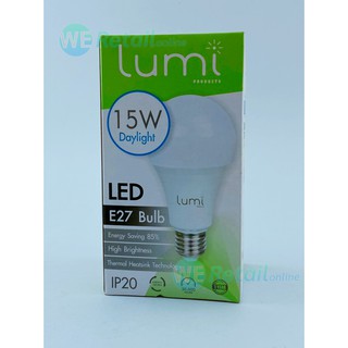 หลอดไฟ LED Bulb 15W E27 แสงขาว Lumi