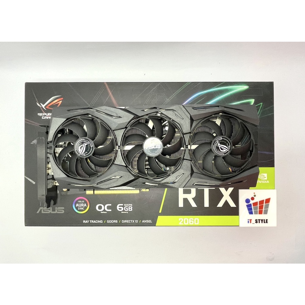 การ์ดจอ Rtx 2060 6g Rog Strix Gddr6 ประกันศูนย์ไทย 2 ปี Itstyie Thaipick 2337