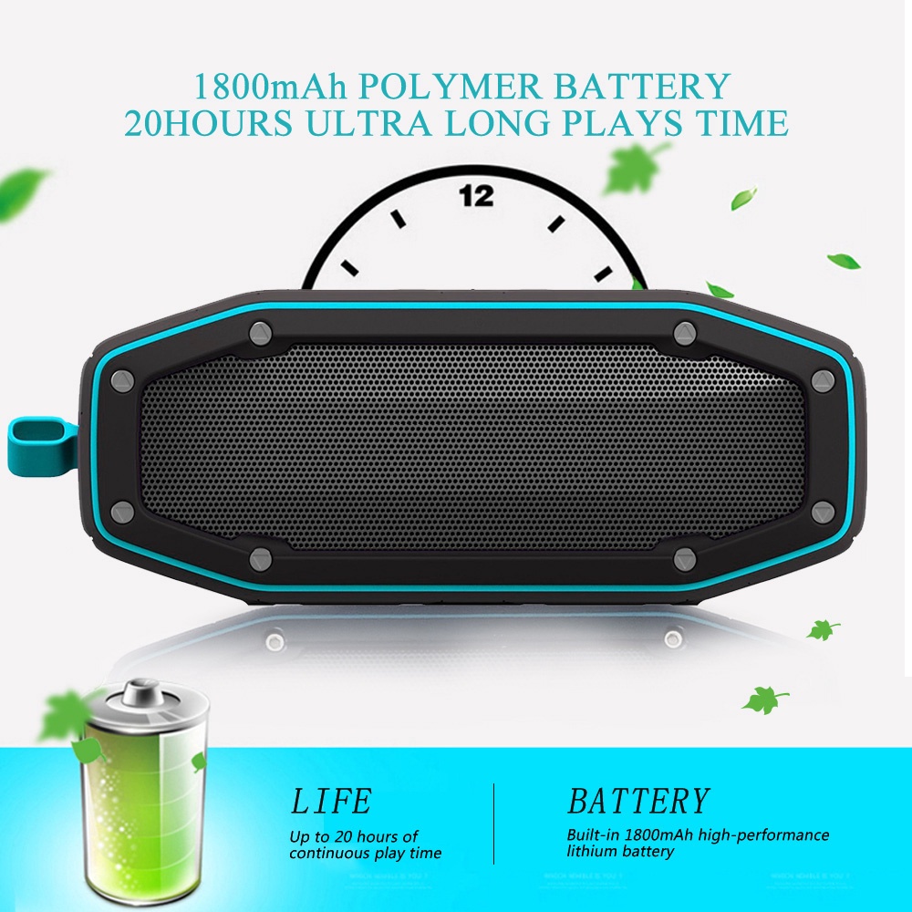 Bluetooth Speaker Outdoor Waterproof Portable Speaker 10W Sound Box ...