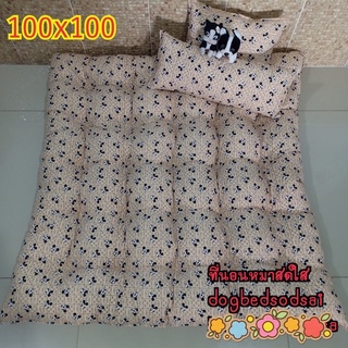 เบาะนอนสัตว์เลี้ยง มิกกี้น้ำตาล 100x100cm