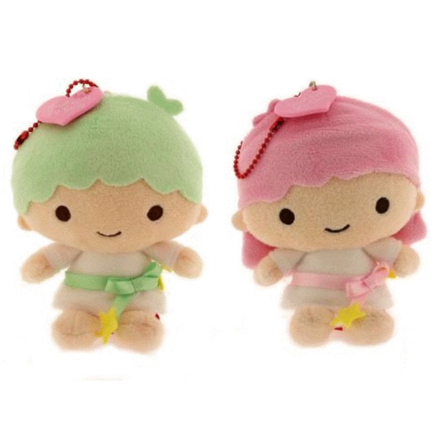 แท้ 100% จากญี่ปุ่น พวงกุญแจ ซานริโอ้ ลิตเติ้ล ทวิน สตาร์ Sanrio Classic Little Twin Stars Plush Dol