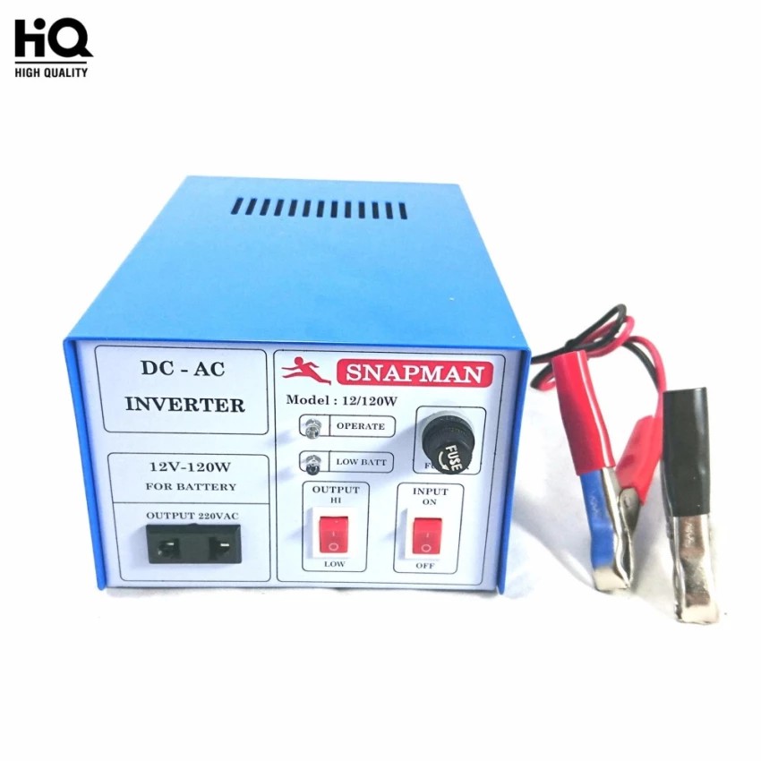 คุณภาพดี soi t er Inverter 120W เครื่องแปลงไฟ 12VDC เป็น 220VAC #458 ด่วน ของมีจำนวนจำกัด