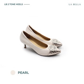 LA BELLA รุ่น LB 2 TONE HEELS - PEARL