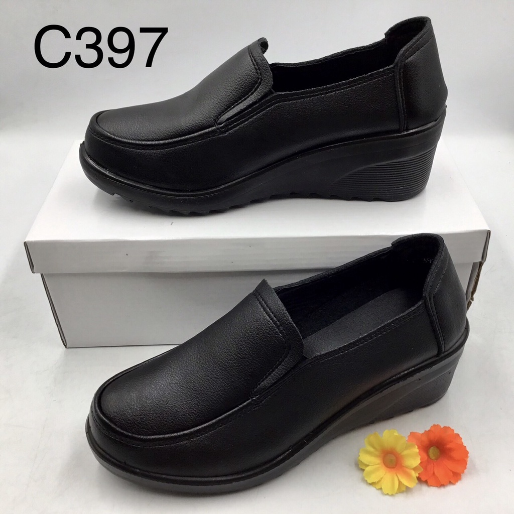 รองเท้าคัทชูผู้หญิง (SIZE 35-40) หนังนิ่ม (รุ่น C397) รองเท้าทางการ (มาใหม่)