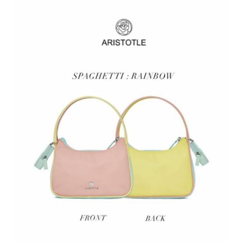 Aristotle bag - nylon spaghetti rainbow