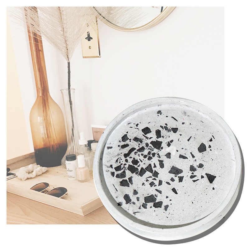 MN FORMULA Terrazzo Tray ถาดวางเทียนหอม วางเครื่องประดับ ใส่ของ รองแก้วน้ำ