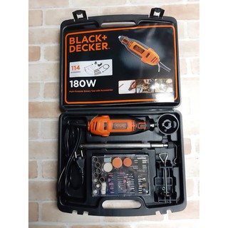 BLACKDECKER เครื่องเจียร์แกนมินิ ปรับรอบได้ รุ่น RT18KA (180W)