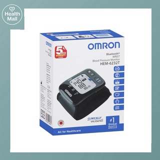 Omron รุ่น HEM 6232T เครื่องวัดความดันข้อมือ รับประกัน 5 ปี เชื่อมต่อผ่านบลูทูธ