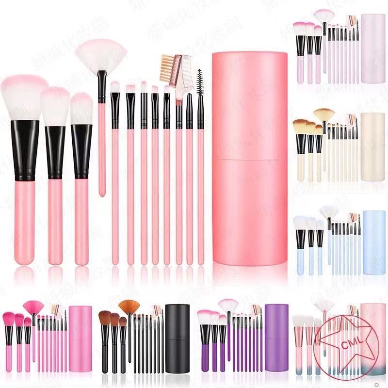 เซตแปรงแต่งหน้า12ชิ้นพร้อมกระปุก แปรงแต่งหน้า  TR11