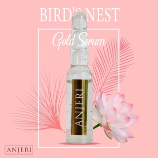 ANJERI เบิร์ด เนส โกลด์ เซรั่ม ( 1 กล่อง ) BIRDS NEST GOLD SERUM เซรั่ม ผลิตภัณฑ์บำรุงผิวหน้า ชะลอการเกิดริ้วรอยแห่งวัย