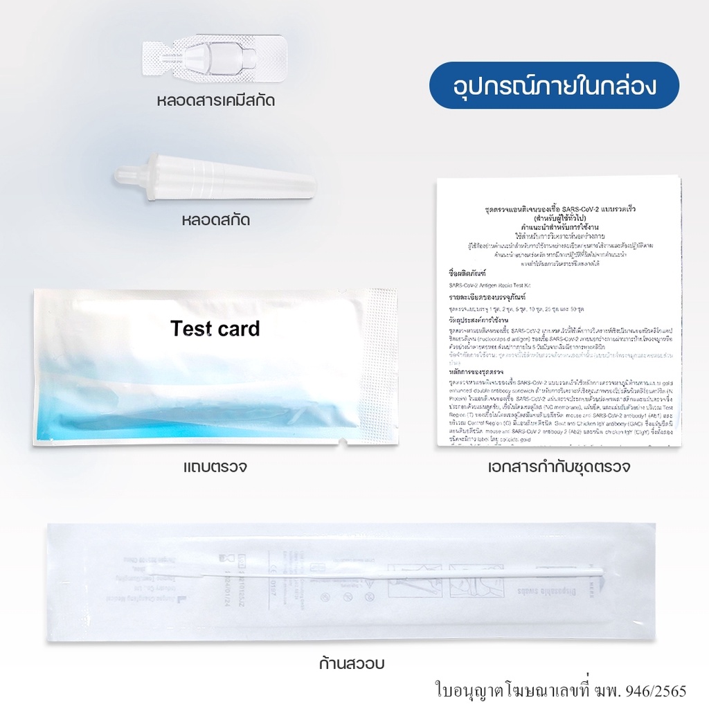 ATK ชุดตรวจโควิด-19 แบบ Home use ยี่ห้อ TIB แบบแยงจมูก บรรจุ 1 test ...