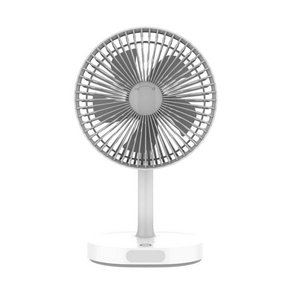 พัดลมตั้งโต๊ะแบบชาร์จไฟ MAMARU  (7.5", สีเทา) รุ่น KM-F0326