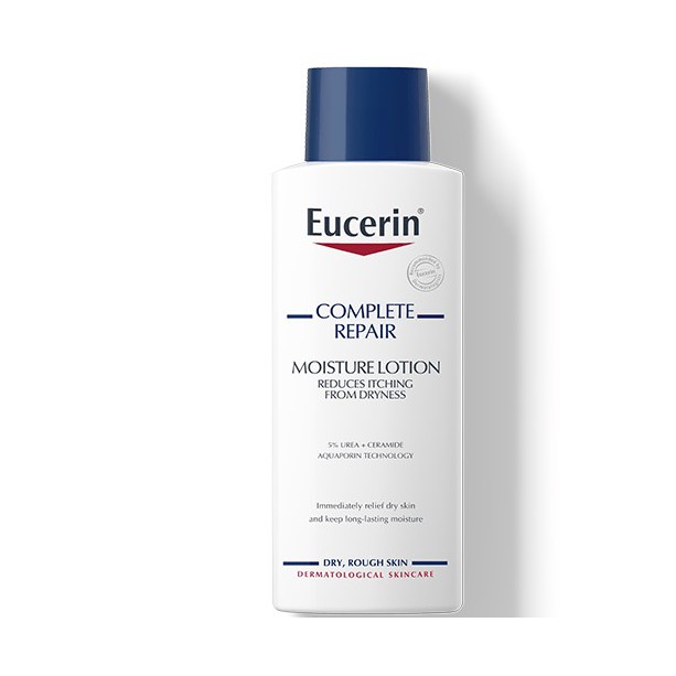 DeMed Eucerin Complete Repair Moisture Lotion 250 mlพิเศษ Hot Deal จำนวนจำกัด คอมพรีทรีแพร์โลชั่นเพื่อผิวแห้งมาก DeMed