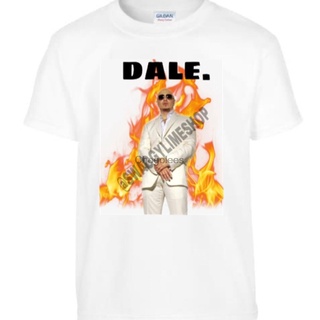 เสื้อยืดสีขาวเสื้อยืด พิมพ์ลาย Pitbull daleS-4XL