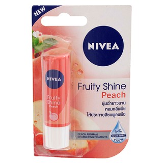 Nivea Lip Care Fruity Shine Peach Formula, 4.8 grams