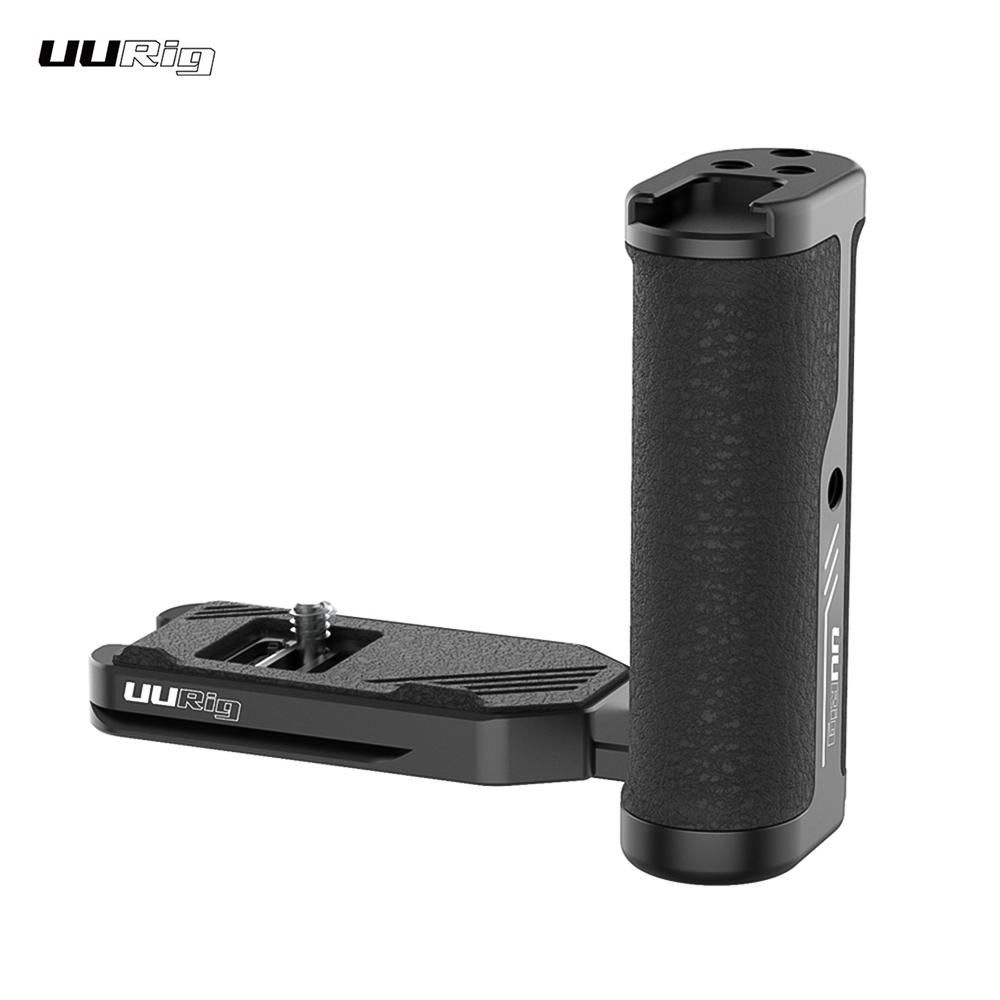 UURig R043 Universal DSLR ILDC Camera Side Handle Left Hand Grip 1/4 Inch Screw With Arca-Swiss Bottom Plate Cold Shoe M - 4o6bn2yrzn