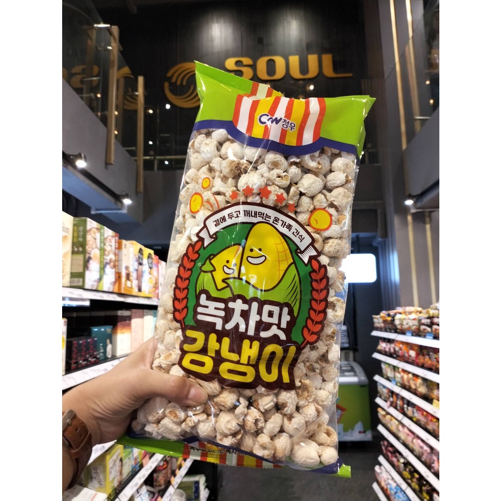 CW Gangnaengi Korean Corn Snack Large Bag 해승식품 마카로니 ขนมข้าวโพดเกาหลีถุงใหญ่ 235g.