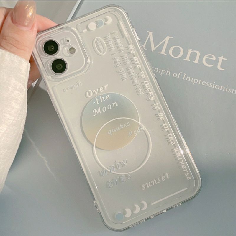 {WAREHOUSE CLEARANCE} CLEAR OVER THE MOON CASE - SOFTCASE IPHONE 6+ 6S+ 7 8 7+ 8+ X XS XR XSMAX 11 1