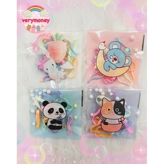ยางมัดผม จีบลูกค้า แถมลูกค้า สีพาสเทลหวานมาก ซองละ 1 บาท
