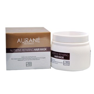 Aurane Nutritive Repairing Hair Mask ออเรน นูทรีทีฟ โทเทิล รีแพร์ริ่ง แฮร์ มาส์ค เพื่อผมแห้งเสียหลังการดัดและทำสี 500g.