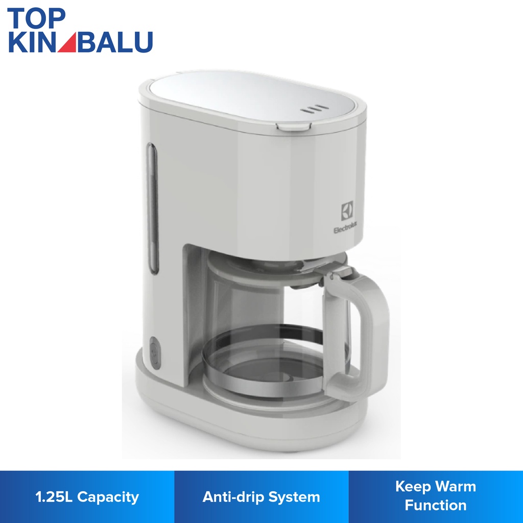 ELECTROLUX 1.25L E2CM1-200W COFFEE MAKER (สีขาว)