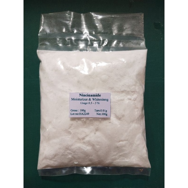 วิตามิน บี 3 อาซิเนไมด์ Niacinamide ผิวขาว วัตถุดิบผสมเครื่องสำอาง หน้าขาว