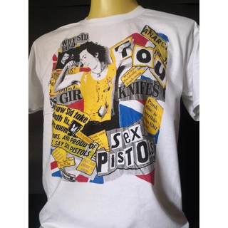 T-shirt  เสื้อวงนำเข้า Why Sid Died Sid Vicious Sex Pistols Johnny Rotten London Punk Rock Retro Style Vintage T-ShirtS-