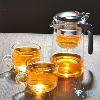 กาน้ำชงชา มีที่กรอง แก้วชา ชุดน้ำชา แก้วชา ชุดชงชา 750ml Glass teapot