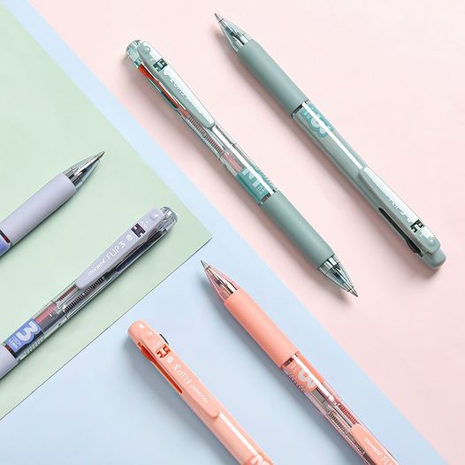 ปากกกา 3 ระบบ Monami (มีรุ่นใหม่สีสะท้อนแสงด้วยนะ) ปากกาลูกลื่น 3 ระบบ รุ่น Flip 3 หัว 0.5 และ 0.7 มม. ราคา/ด้าม