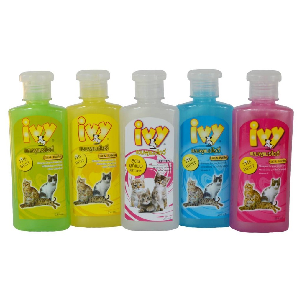 ไอวี่ Ivy แชมพูอาบน้ำแมว และกระต่าย Cat Shampoo Rabbit Shampoo