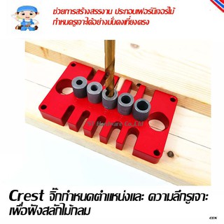 ST Hardware จิ๊กกำหนดตำแหน่งและ ความลึกรูเจาะเพื่อฝังสลักไม้กลม Model 08650