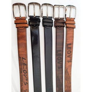 【พร้อมส่ง】 เข็มขัดผู้ชาย หัวเจาะ เข็มขัดหนัง PU  **คละลาย **…