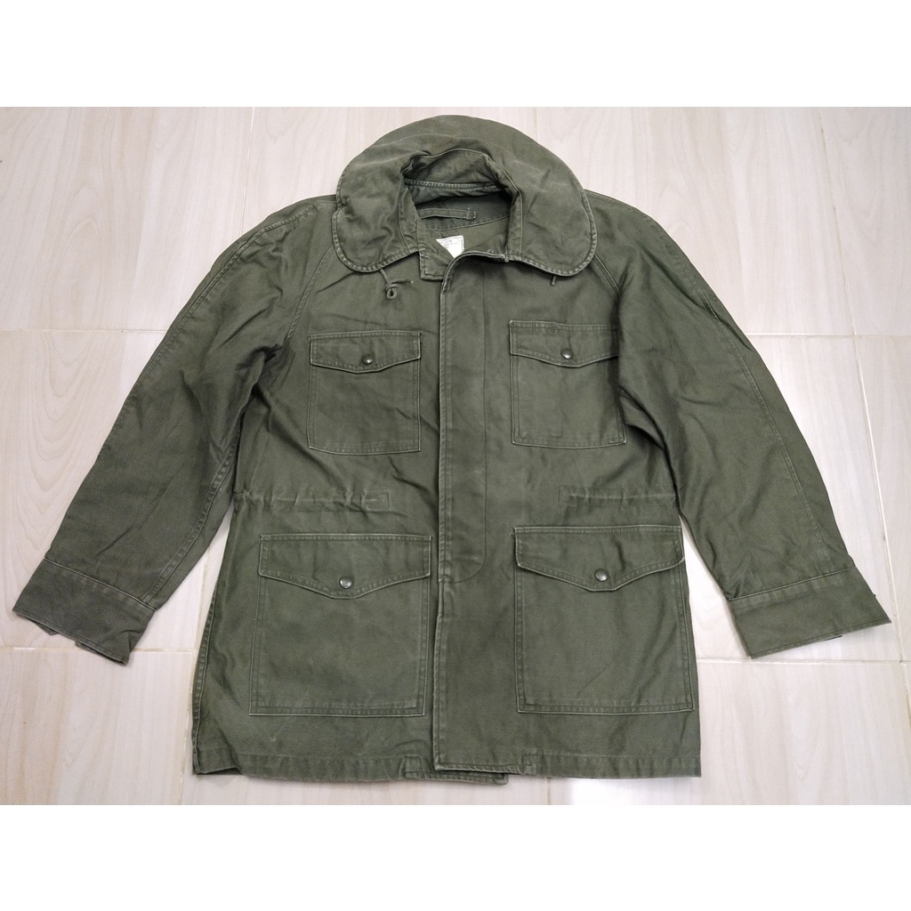 Jacket คอบัวทหารอากาศอเมริกัน สีเขียว Olive สภาพสวย ค่อนข้างใหม่ ( M033 ) โดย JOHN OWNBEY CO., INC. 