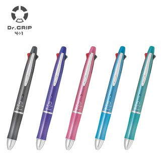 Pilot Dr. Grip 4+1 Ballpoint Multi Pen [[ ปากกา 4 สี 0.5mm + ดินสอ0.5 ]] ของแท้นำเข้าจากญี่ปุ่น